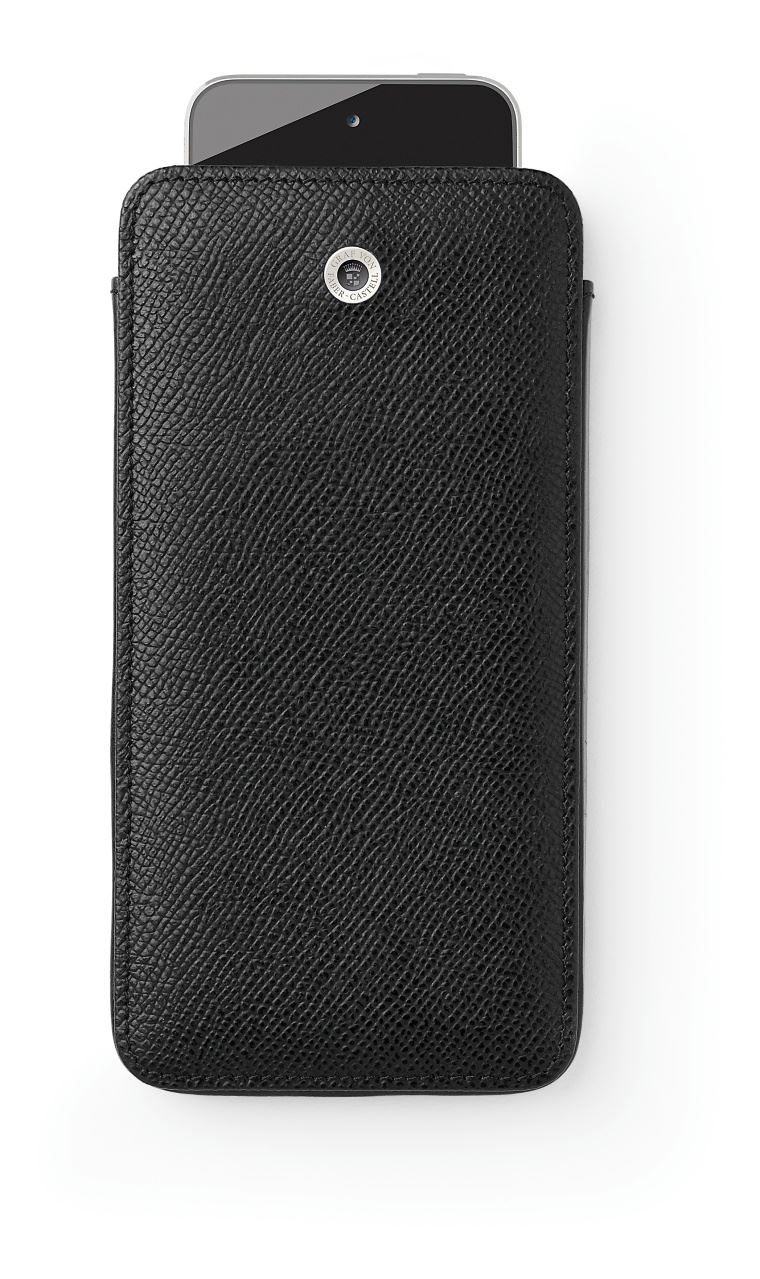 Graf-von-Faber-Castell - Funda para iPhone 6+ piel granulada, negro