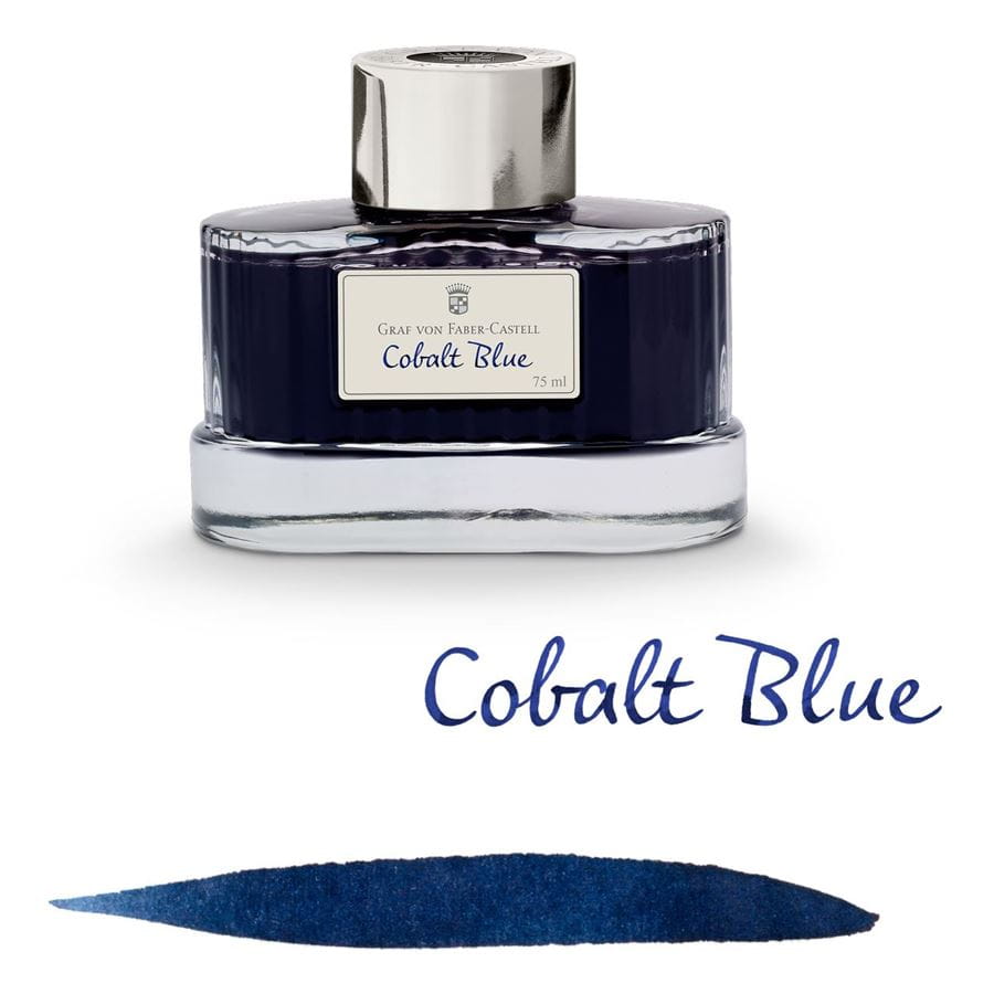 Graf-von-Faber-Castell - Frasco de tinta Azul Cobalto, 75 ml
