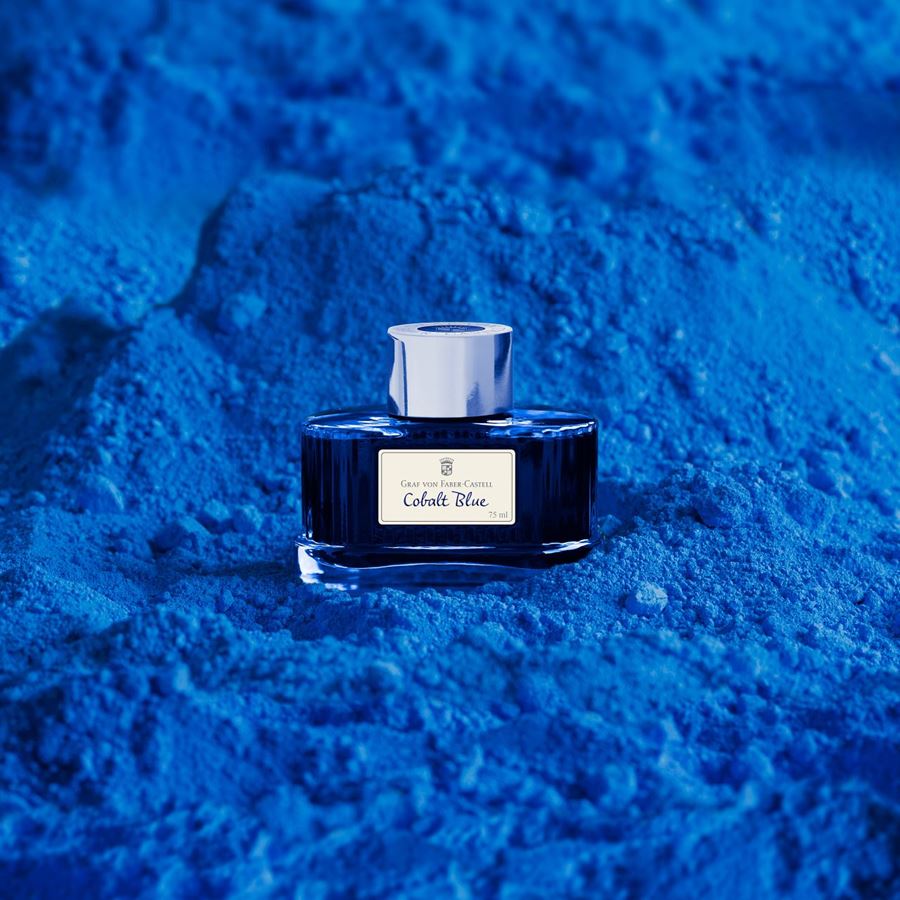Graf-von-Faber-Castell - Frasco de tinta Azul Cobalto, 75 ml