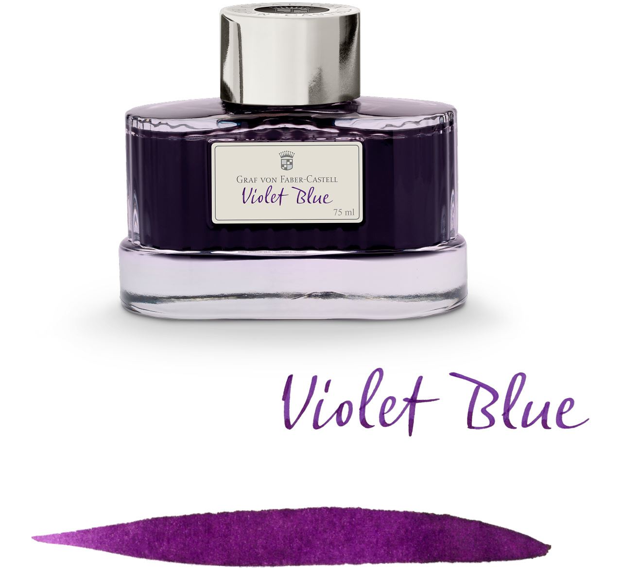 Graf-von-Faber-Castell - Frasco de tinta Azul Violeta, 75 ml