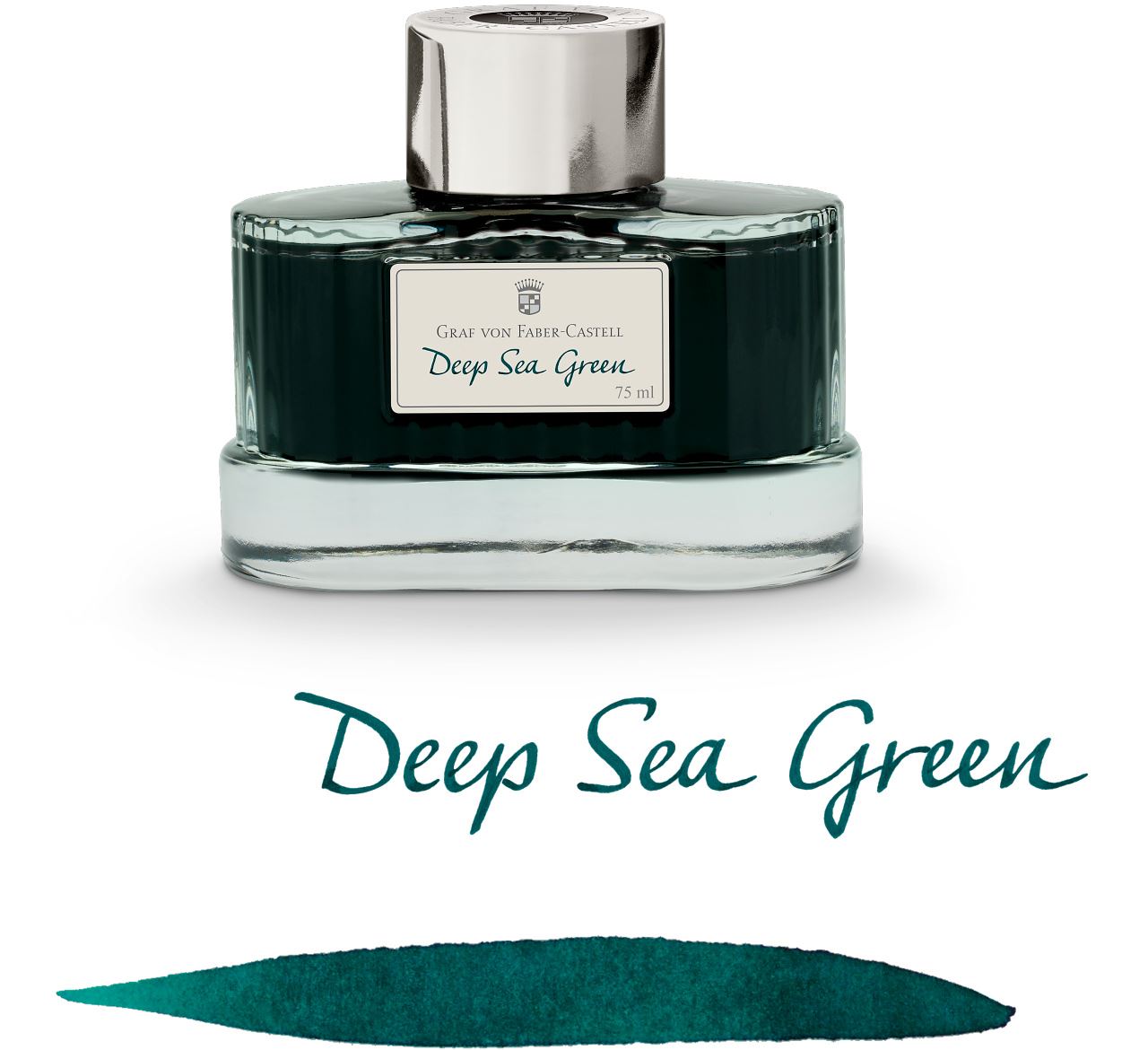Graf-von-Faber-Castell - Frascos de tinta de 75 ml Verde oceáno