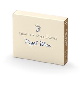 Graf-von-Faber-Castell - 6 cartuchos de tinta, Azul Real