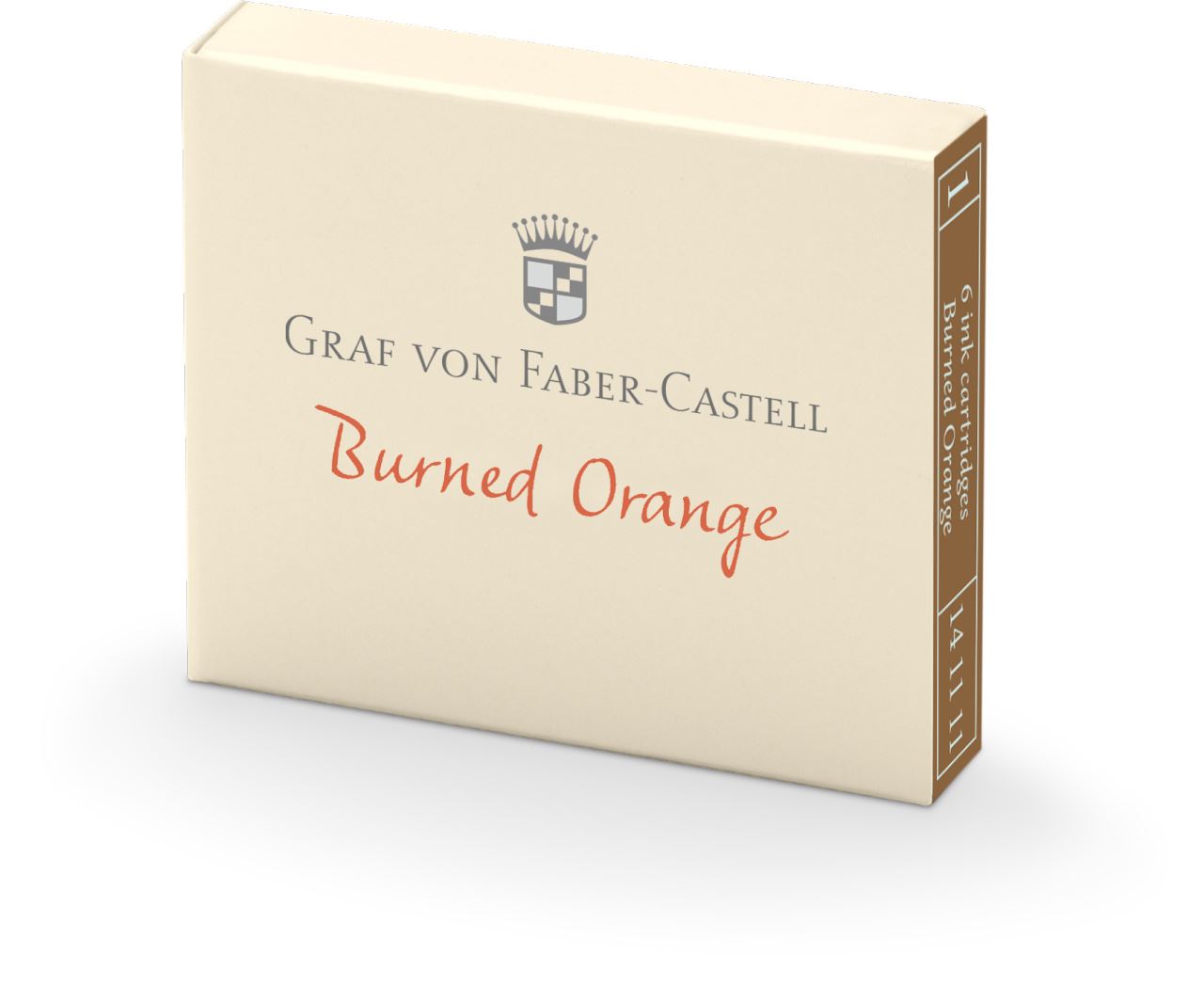 Graf-von-Faber-Castell - 6 cartuchos de tinta, naranja