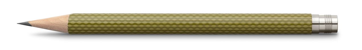 Graf-von-Faber-Castell - 3 lápices de bolsillo Guilloche, verde oliva