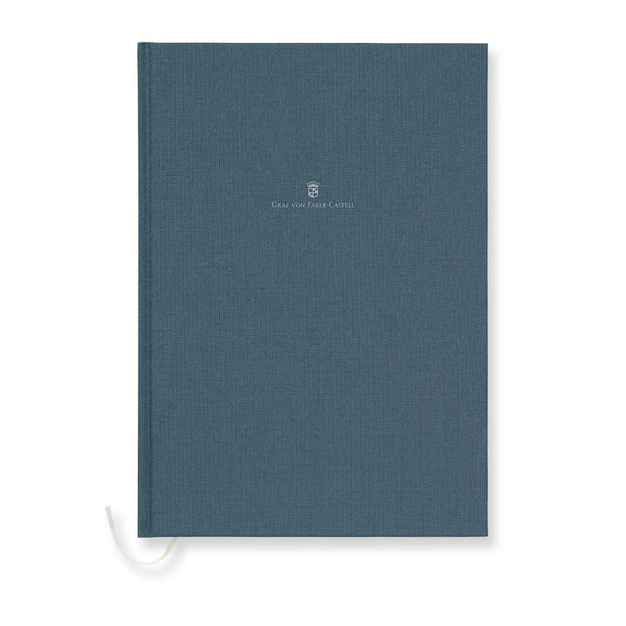 Graf-von-Faber-Castell - Cuaderno con tapas de lino A4 Azul Noche
