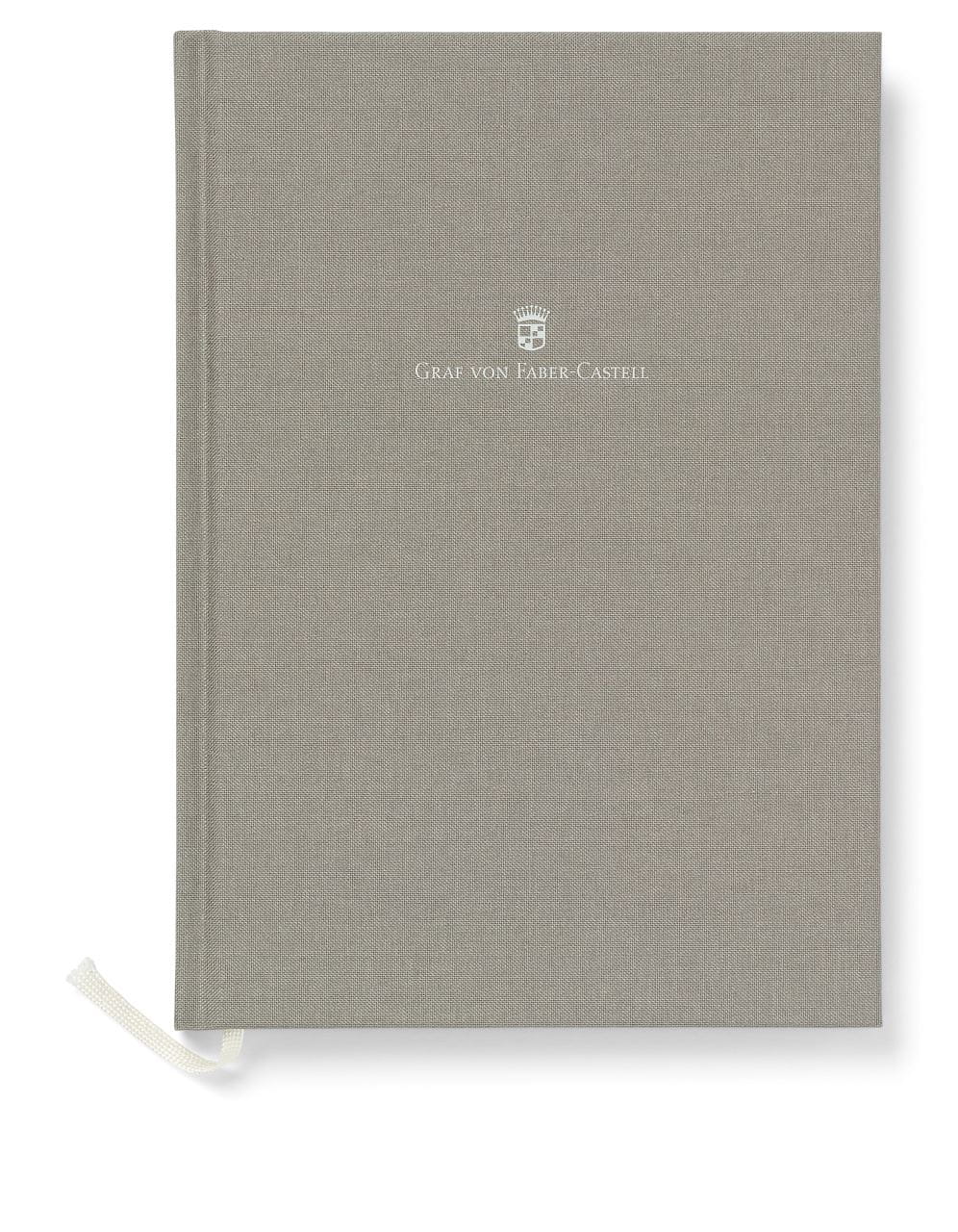 Graf-von-Faber-Castell - Cuaderno con cubierta de lino tamaño A5 gris