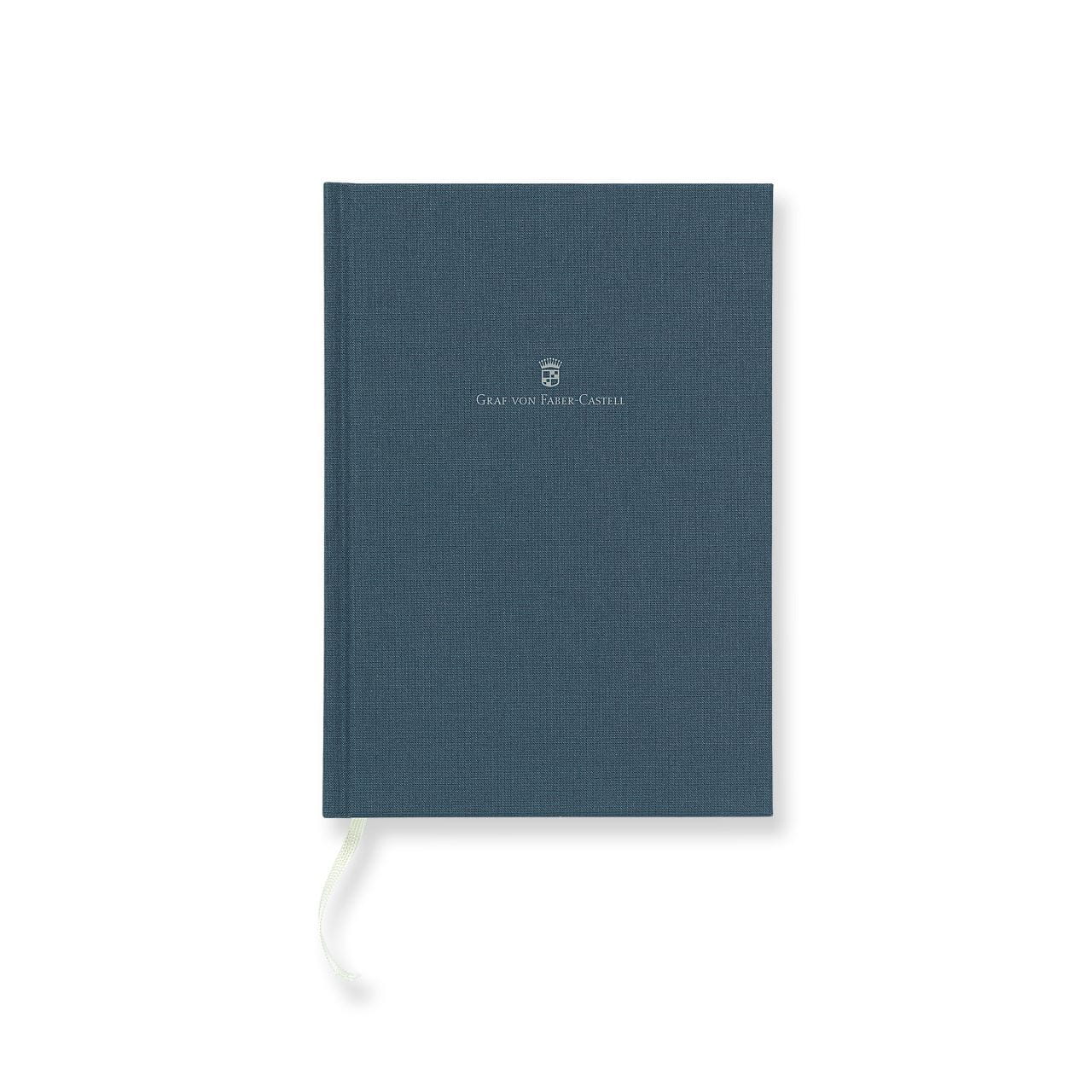 Graf-von-Faber-Castell - Cuaderno con cubierta de lino tamaño A5 azul