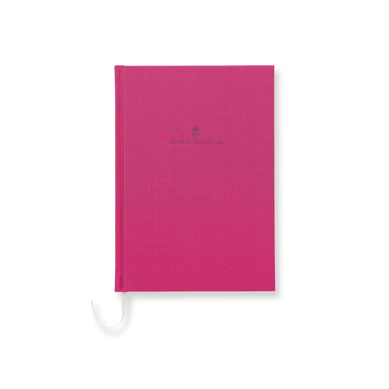 Graf-von-Faber-Castell - Cuaderno con cubierta de lino tamaño A5 rosa eléctrico