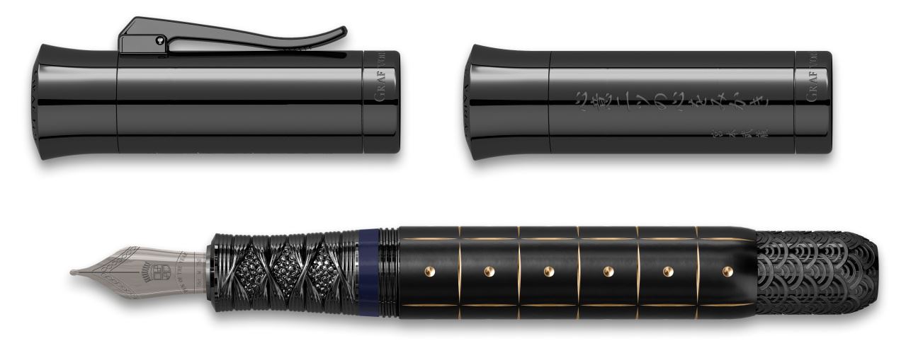 Graf-von-Faber-Castell - Pluma estilográfica Pen of the Year 2019 Black Edition, M